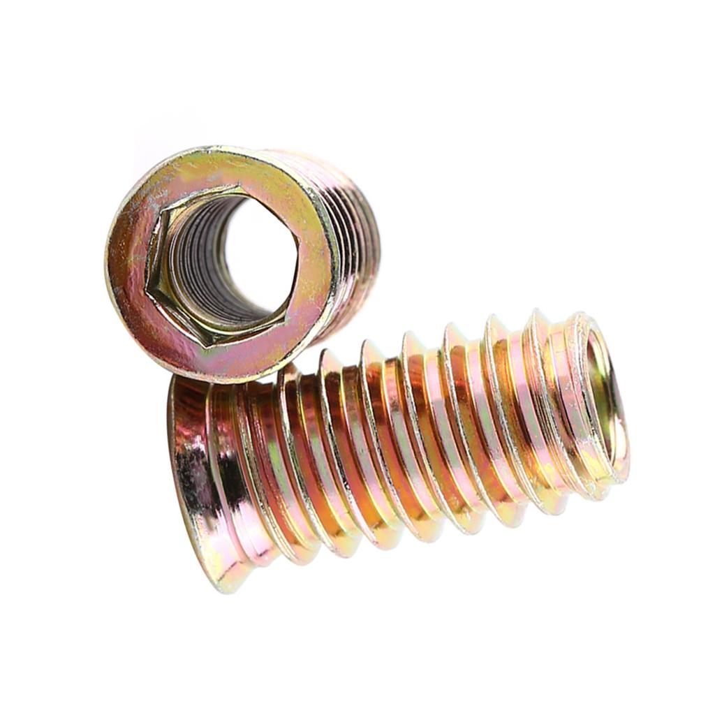 Вставные гайки с шестигранным гнездом из углеродистой стали с резьбой для деревянной мебели (М8*25мм)