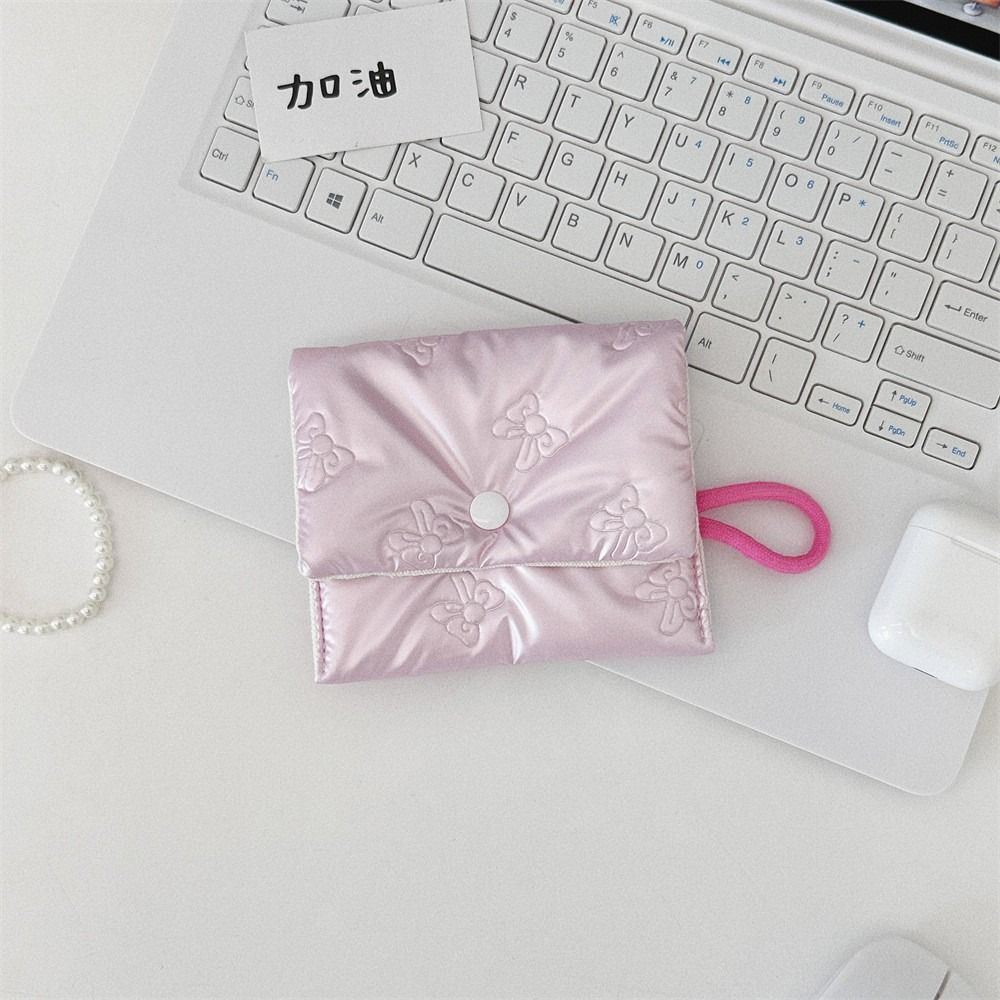 Large Capacity Small Clutch Purse Multipurpose Sanitary Pads Bag Mini Napkin Pouch Storage Bag