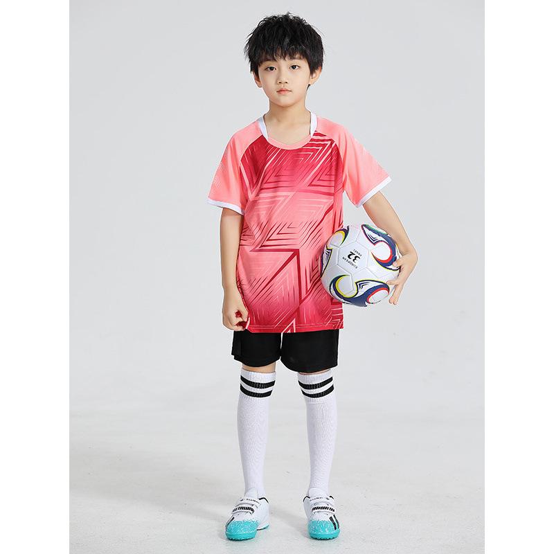 Children'S Football Jersey Set Summer Boys' Badminton Jersey Quick-Drying Primary School Students' Sports Competition Training Clothing