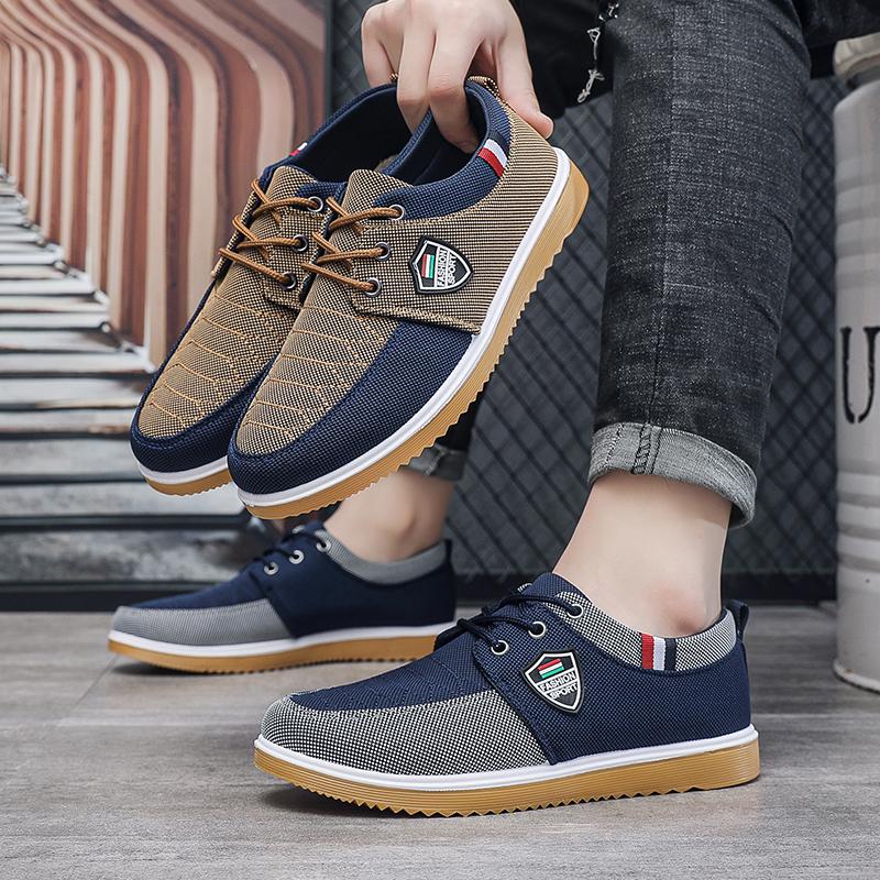 Men's Casual Shoes Vulcanized Work Loafers Mesh Lightweight Driving Shoes Men Sneakers Mens Canvas Shoes Zapatos Para Hombres
