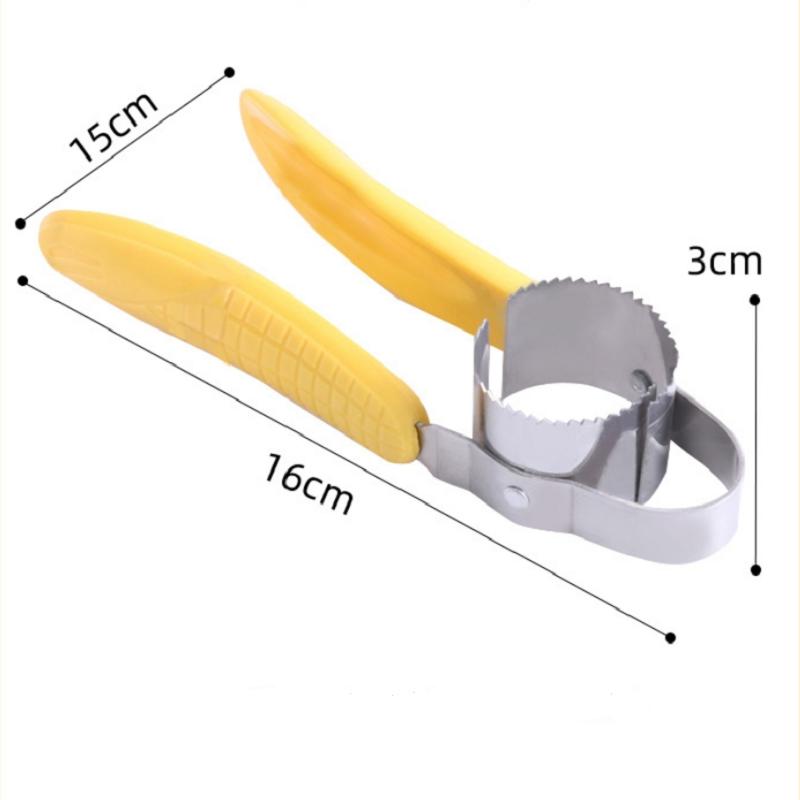 Creative Fruit Vegetable Kitchen Gadget Manual Stainless Steel Corn Thresher Peeler Cob Stripper Remover Food Crusher Separator