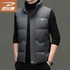 Deerhui Мужской осенне-зимний утолщенный теплый хлопковый жилет в стиле business casual