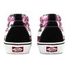 Vans Sk8 Floral Graffiti Canvas Retro Casual Mid-Top Skate Shoes Unisex Sneakers Black White Purple VN0A3WM31IY