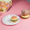 Simulation Hamburger Decompression Stress Relief Taba Squishy Toys Super Soft Pinching Cookies Fidget Toy For Anxiety Relaxation