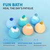 Glow-in-the-Dark Bath Bombs Gift Set, 6pcs Marine Animal Fizzy Bath Bombs With Light-Up Toys