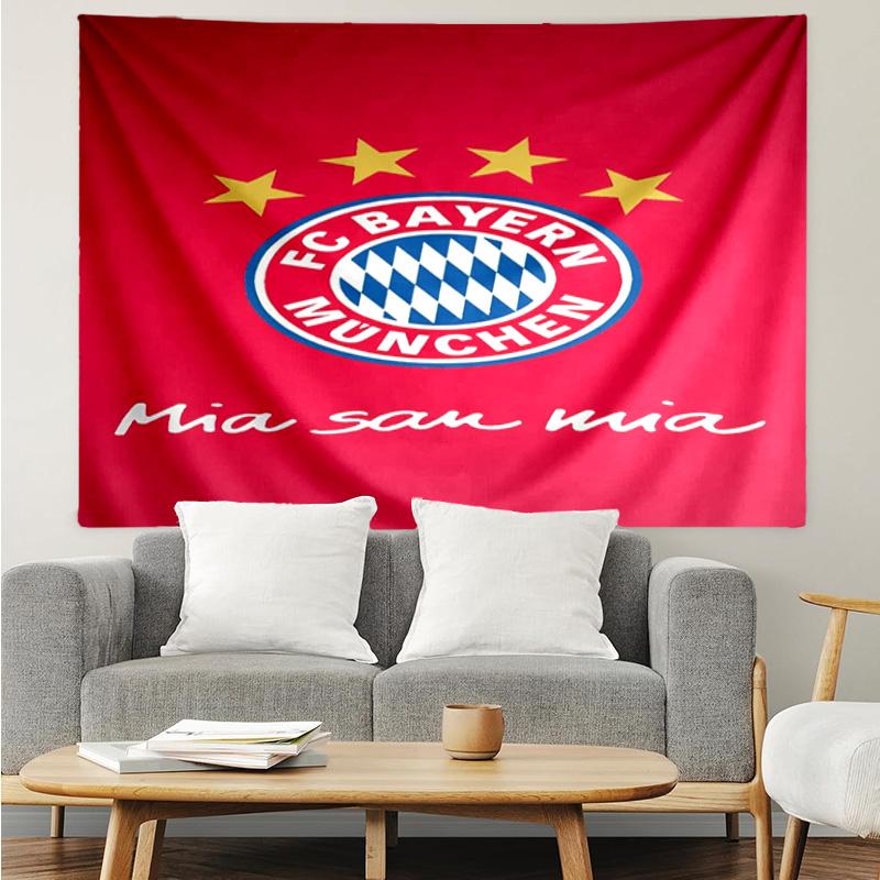 Munich FC Crest Printed Printed Tapestry, for Bedroom,Livingroom, dormitory, Large Wall Decor, Fabric Decor Fan Birthday Gifts