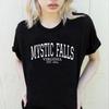 Camiseta del programa de televisión de Vampire Diaries Mystic Falls Virginia Est.1864 camisa Salvatore Brothers Stefan y Damon