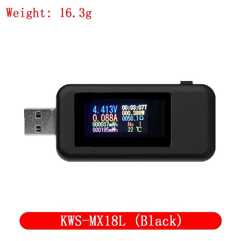 10 в 1 USB-тестер Цифровой вольтметр постоянного тока Амперметр Измеритель напряжения тока Амперметр Детектор зарядного устройства Power Bank Индикатор