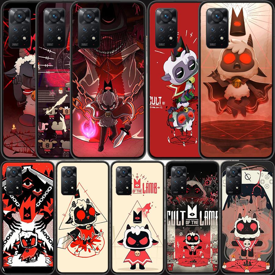 Game C-Cult Of The Lamb Phone Case For Redmi 13C 14C Note 13 14 Pro 5G Plus 12 12C 10 10A 10C 9 9A 9C 9T 8 8A K70 Pro Xiaomi Cov