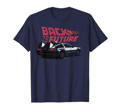 Графическая футболка "Назад в будущее" DeLorean