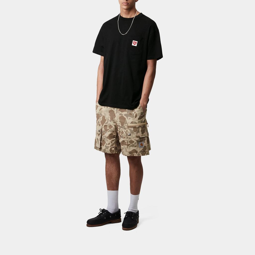 Carhartt WIP Мужская футболка с коротким рукавом, карманом, минималистичная, модная, универсальная, I032128-1V2-XX