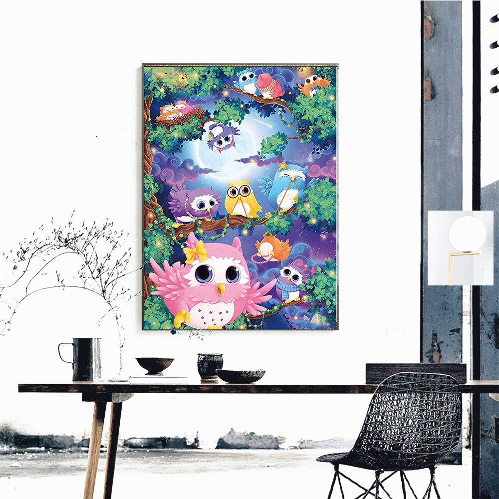 5d Diy Алмазная картина Мозаика Сова Алмазная вышивка Мультфильм Изображение