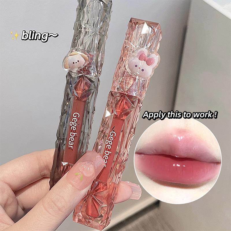 GEGE BEAR Зеркальная помада для губ Lip Glaze Korean Plumping Gloss Lipstick