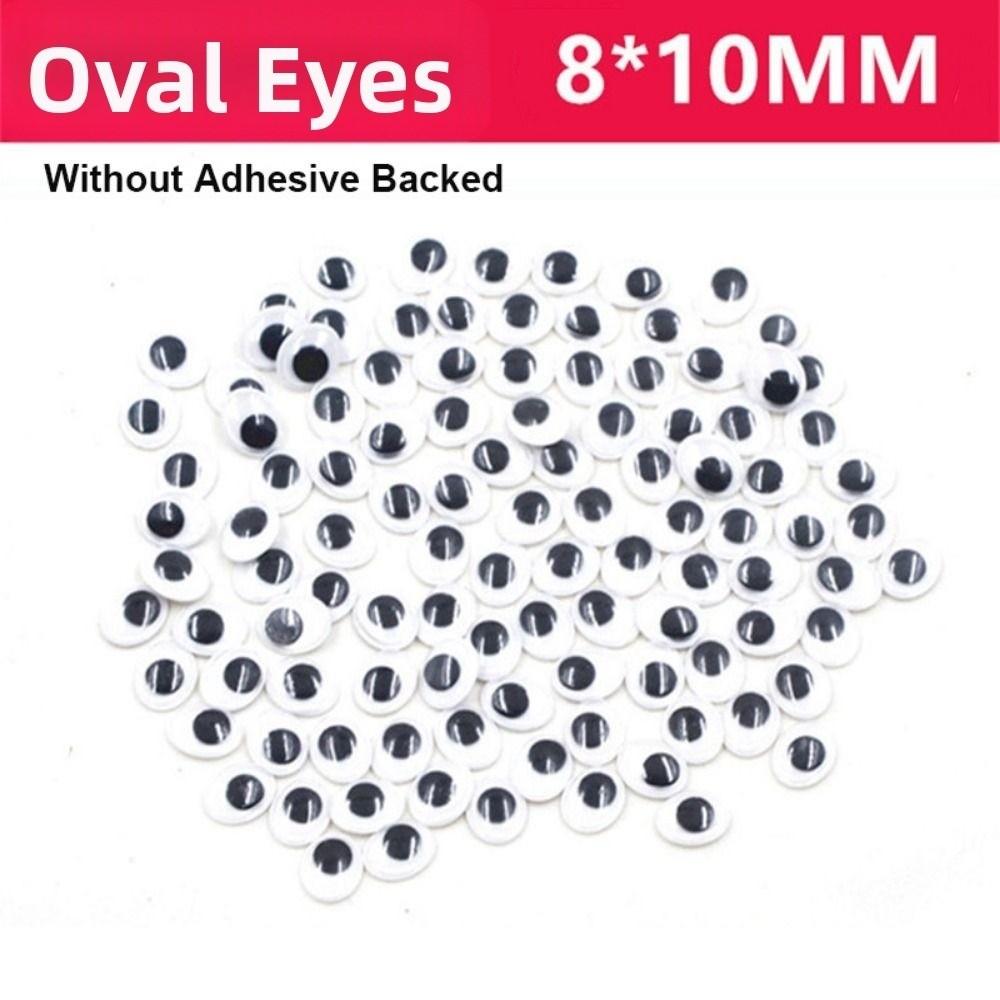 100pcs/bag Plastic Wiggling Moving Eyes 3D Kindergarten Handmade Dolls Eyes Dolls Activity Eyes