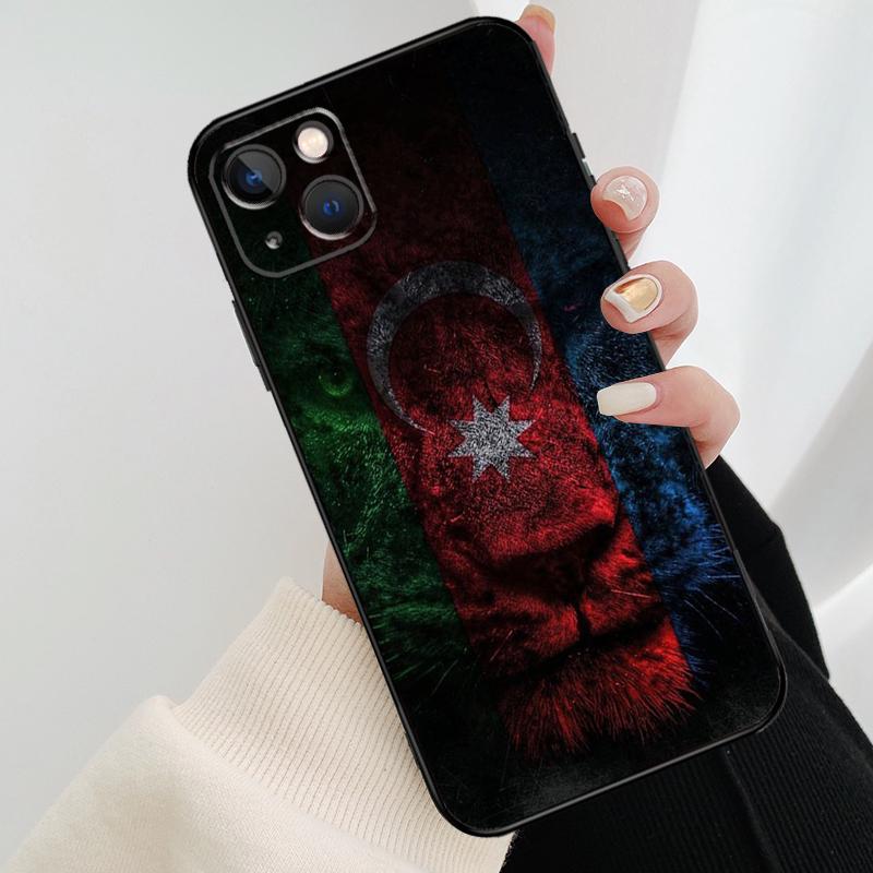 Чехол для телефона Азербайджан Бута Флаг Для iPhone 17 Pro Max 16 15 11 13 12 14 Pro Max mini 15 16 Plus 16e 17 Air Cover