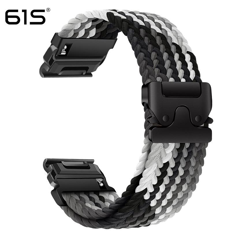 Эластичный ремешок из паракорда 61S для часов Garmin Fenix 8, 7X Pro, 955, 965