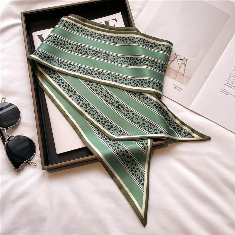 Long Neckerchief Skinny Hair Bands Women Silk Scarfs Fashion Headbands Bag Scarves Print Hairband Neck Scarf For Ladies 14x147cm