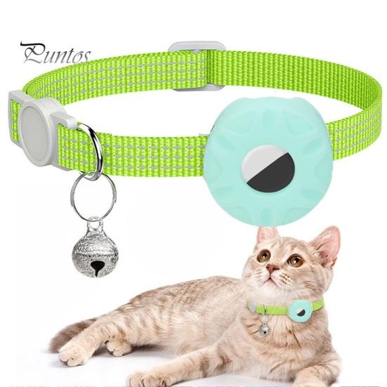 Ошейник-трекер для кошек со светоотражающими полосками, водонепроницаемый регулируемый ошейник безопасности для домашних животных, ошейник-локатор для кошек, чехол для маленьких, средних и больших кошек