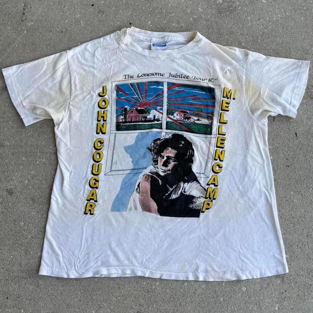 1988 John Cougar Mellencamp Lonesome Jubilee concert shirt NI128 FREE SHIPPING Unisex T-Shirt