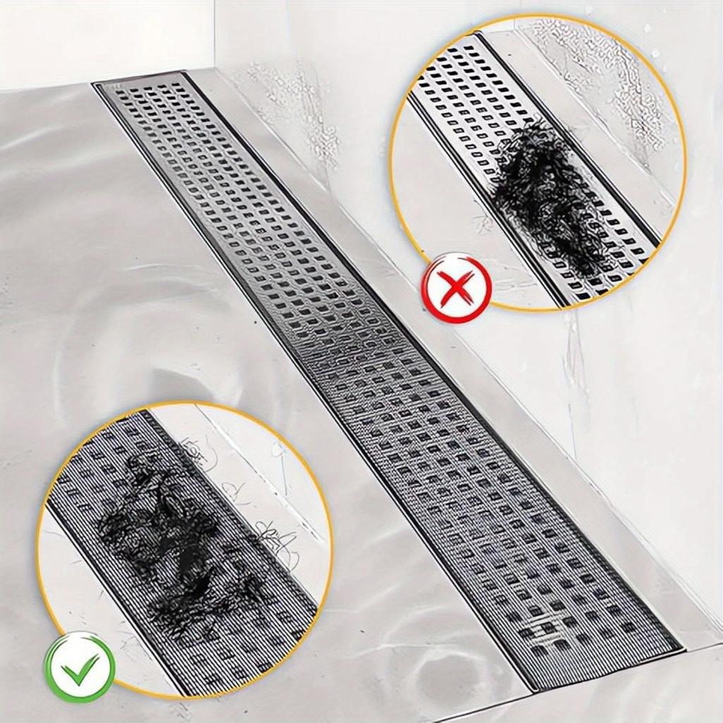 Self-Adhesive Fiberglass Floor Drain Sticker Disposable Bathroom Filter Mesh, Customizable Size
