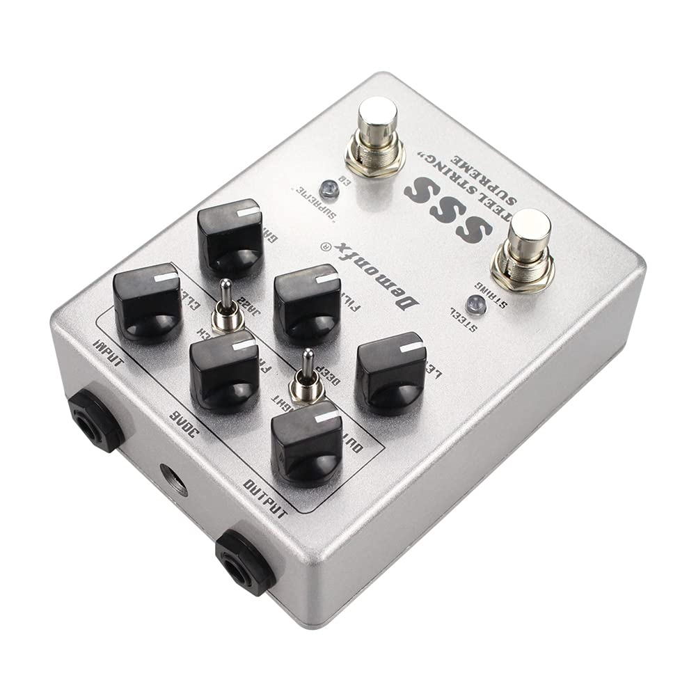 Demonfx SSS STEEL STRING DRIVE ПРЕДУСИЛИТЕЛЬ Overdrive Предусилитель Гитарная Педаль Эффектов SUPREME/OVER