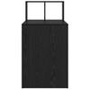 Desk with Shelf Black Oak Effect 108 x 55 x 103.5 cm