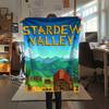 1 шт. Фланелевое одеяло с принтом Stardew Valley, Высококачественное, Удобное для всех сезонов, Домашний декор, Тепло и уют, Идеально для Рождественских подарков179