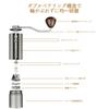 Manual Coffee CNC Lightweight Double Black Madremía Grinder, Seven-Star Blade, 460g, 12-Stage Adjustment, All-Metal, Bearing,