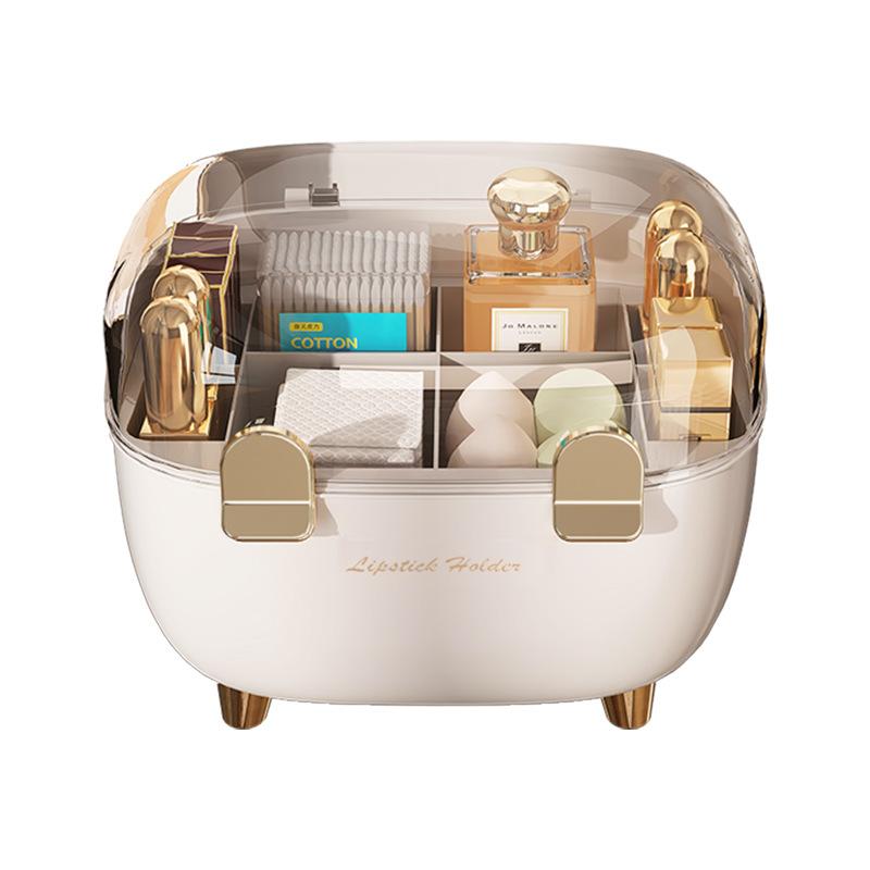 Коробка для хранения помады, пылезащитный настольный органайзер для косметики с крышкой Ins Style Lip Glaze Lipstick Storage Rack