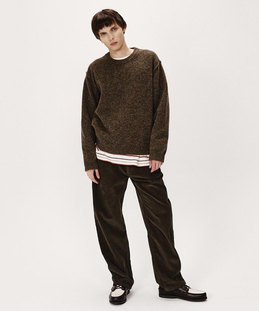 SHIRTER Shaggy Dog Reverse Seam Knit (Brown)