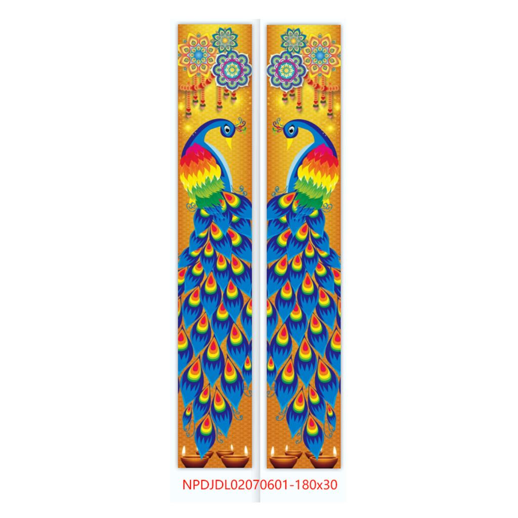 Indian Diwali Outdoor Party Party Decoration Porch Couplet Polyester Cloth Flag