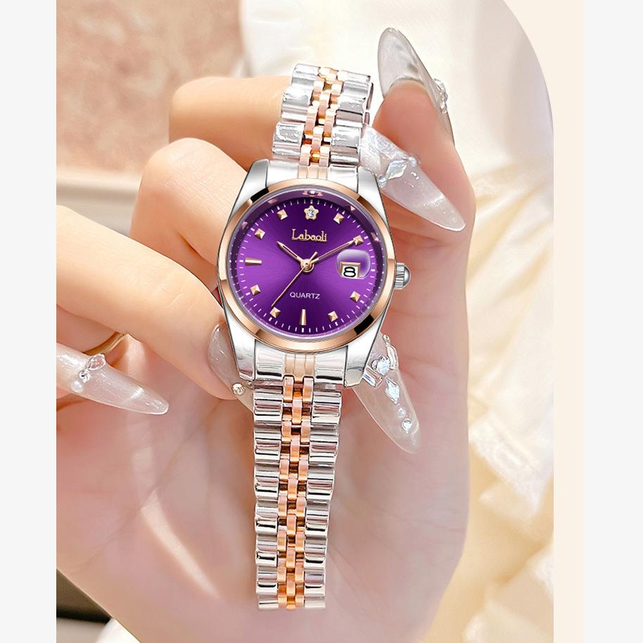 Women Dress Watch Steel Bracelet Ladies Analog Quartz Minimalist Waterproof Wrist Watch Birthday Gift