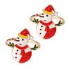 Christmas Napkin Rings Exquisite Decorative Zinc Alloy Napkin Buckles Christmas Banquet Hotel Table Decor Daily Use