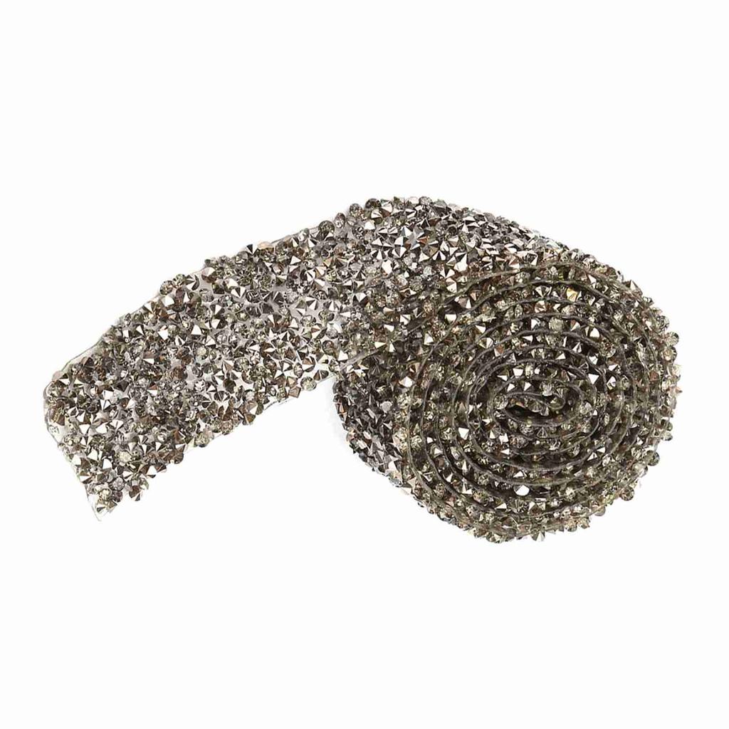 1yard 30mm Diamond Mesh Wrap Roll Sparkle Crystal Rhinestone Ribbon Decoration