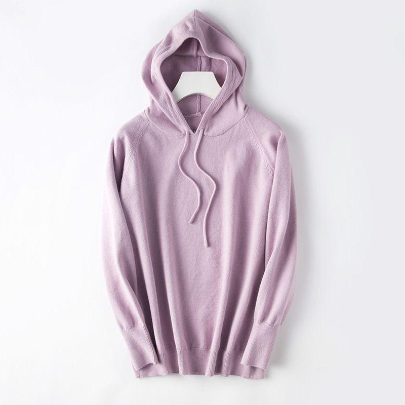 Women's Loose Sweater Knitted Soft Cashmere Hoodies Coat For Cozy Comfort