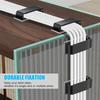 2/4Pcs 8 Slots Self-Adhesive Cable Organizer Clips Wire Holder For Office TV PC Ethernet Under Desk USB Cord Management
