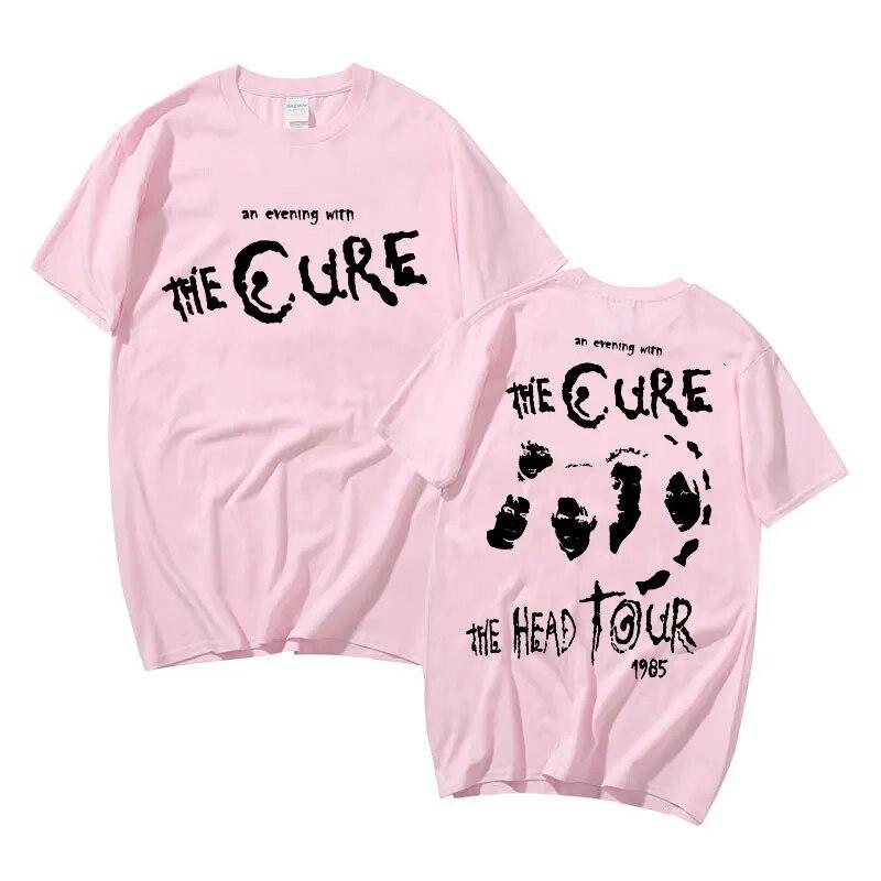 Рок-группа The Cure The Head Tour футболка с графическим принтом унисекс женская футболка большого размера в стиле панк унисекс футболки с круглым вырезом унисекс винтажная футболка
