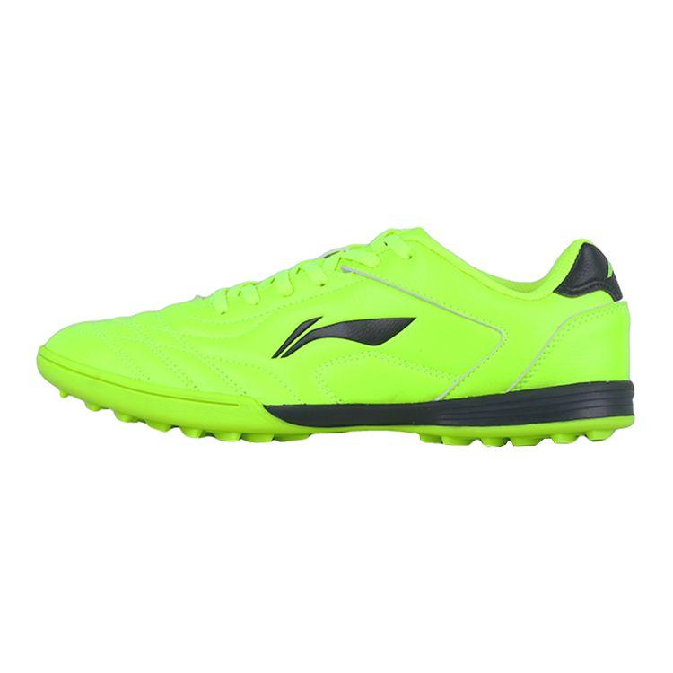 Li Ning TF Studded Anti-Slip Shock Absorbing Durable Low-Top Football Shoes Kids Football Shoes Fluorescent-Green ASTQ014-5