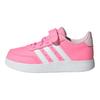 adidas Breaknet 2.0 Удобные Легкие Универсальные Модные Низкие Кеды для Скейтбординга Детские Кроссовки Розовые Белые Ярко-розовые JI1684