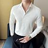2025 Spring Summer Men Shirt Men's Casual Loose Korean Style Shirts Male Trendy Long-Sleeved Buttoned Shirts Male Top Fashion