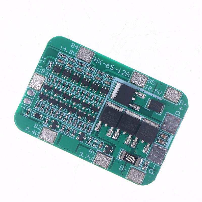 1 шт. 6 шт. 18650 Li-Ion Аккумуляторы Модуль Печатной Платы Для DIY Наборов 6S 15A 24V BMS Плата Защиты