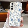 Ретро Минималистичный Цветочный Кожаный Силиконовый Чехол Для Samsung Galaxy A57 A37 A55 A36 A26 A16 A07 A06 A54 A35 A15 A33 A53 A05S A04 5G
