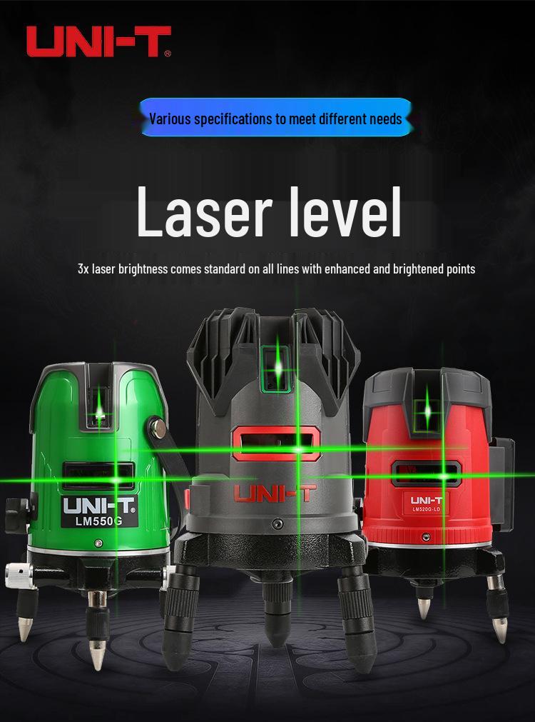 UNI-T LM555LD Высокоточный инфракрасный автоматический лазерный уровень с перезаряжаемой литиевой батареей