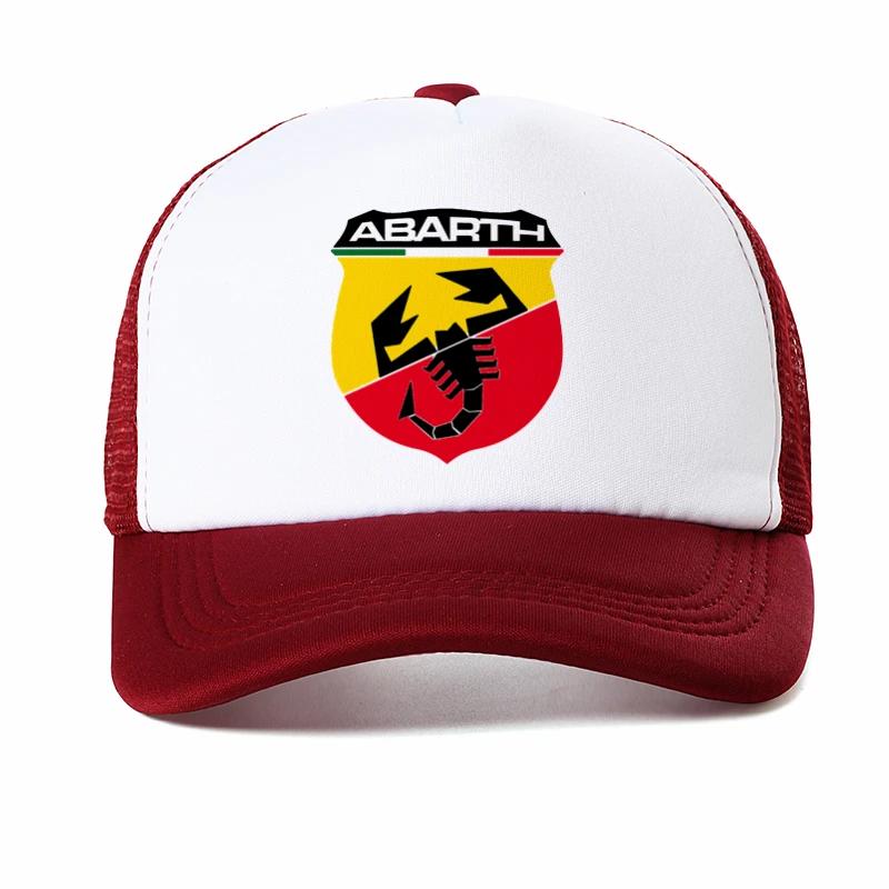 Abarth Scorpion Racing cap Unisex Women Trucker hat Classic Fashion Adjustable Baseball caps summer Mesh breathable cap Casquette