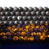 Natural Flame Stone Beads Yooperlite Sodalite Stone Beads 15"Strand Loose Spacer Beads 4/6/8/10/12mm for Jewelry Making DIY Bracelets Accessories