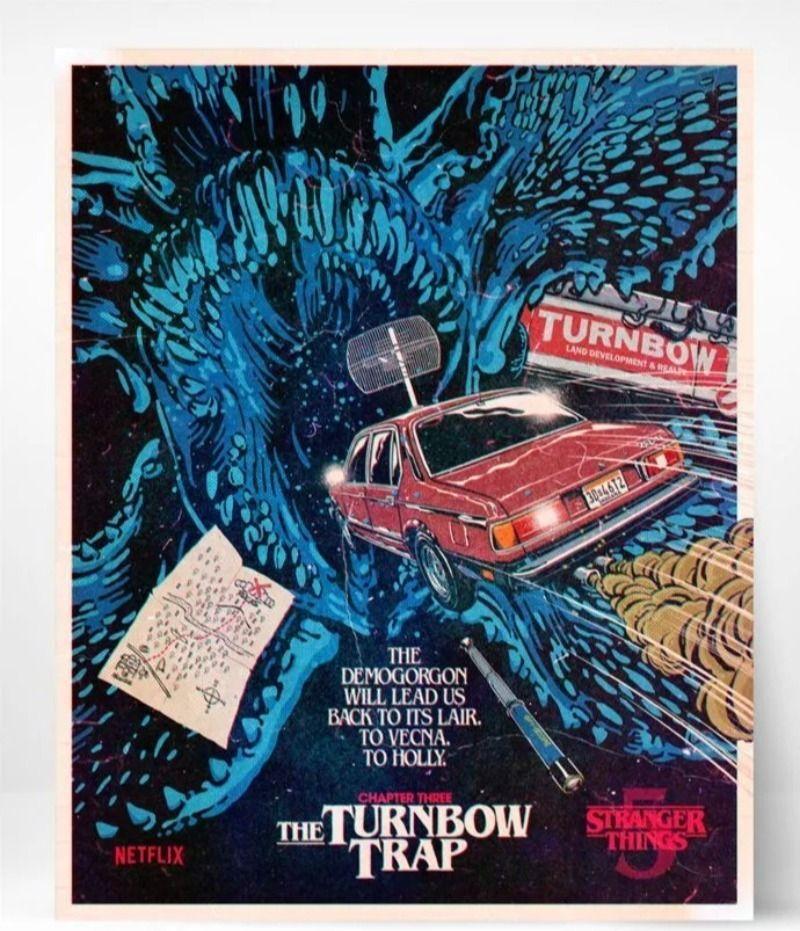 Плакат-жестяная табличка Stranger Things 5 сезон 20x30 см Ретро Настенный декор