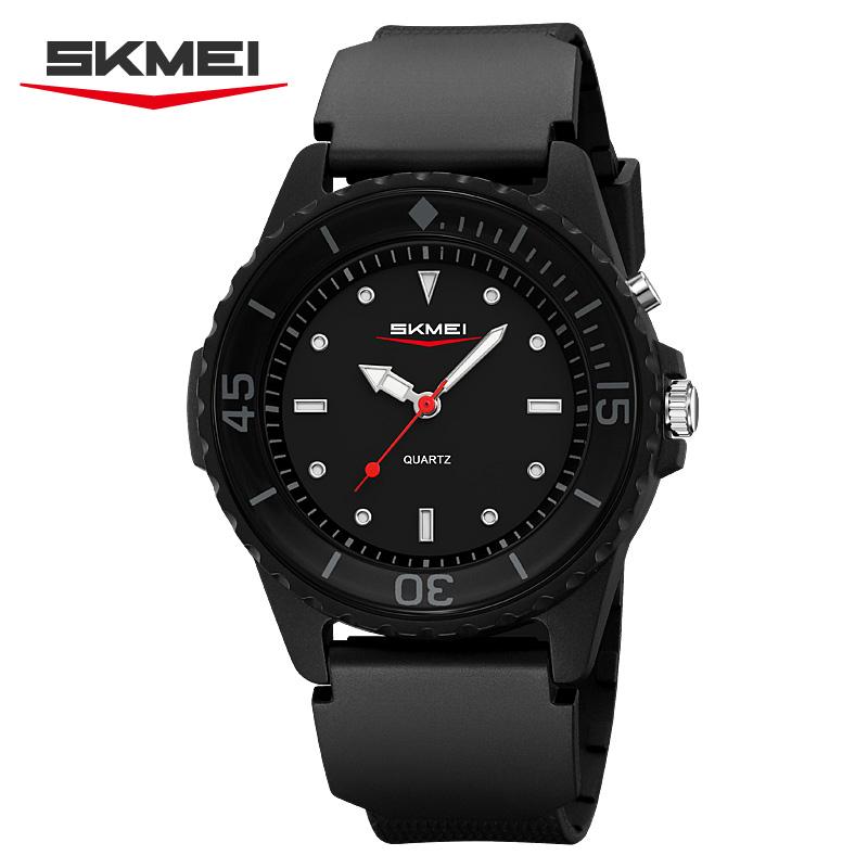 SKMEI 2433 Легкие часы reloj Новые простые уличные кварцевые часы для студентов, мужчин и женщин Спортивные водонепроницаемые часы Креативные ночные