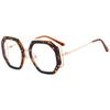 Модные Солнцезащитные Очки Кошачий Глаз Простая Компактная Рамка Женские Повседневные Универсальные Овальные Толстая Ножка Мужской Аксессуар Очки