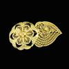 Gold Color Sunflower Women's Brooch Mink Wedding Jewelry Brown Brooch Special Accessories