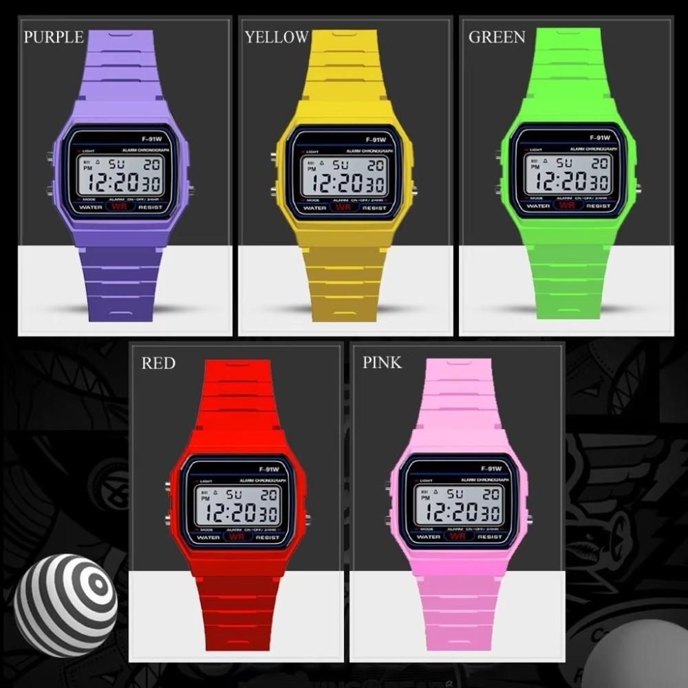 Square Dial Children Watch Multifunction LED Watch Fashion Digital Watch  Kids Wear